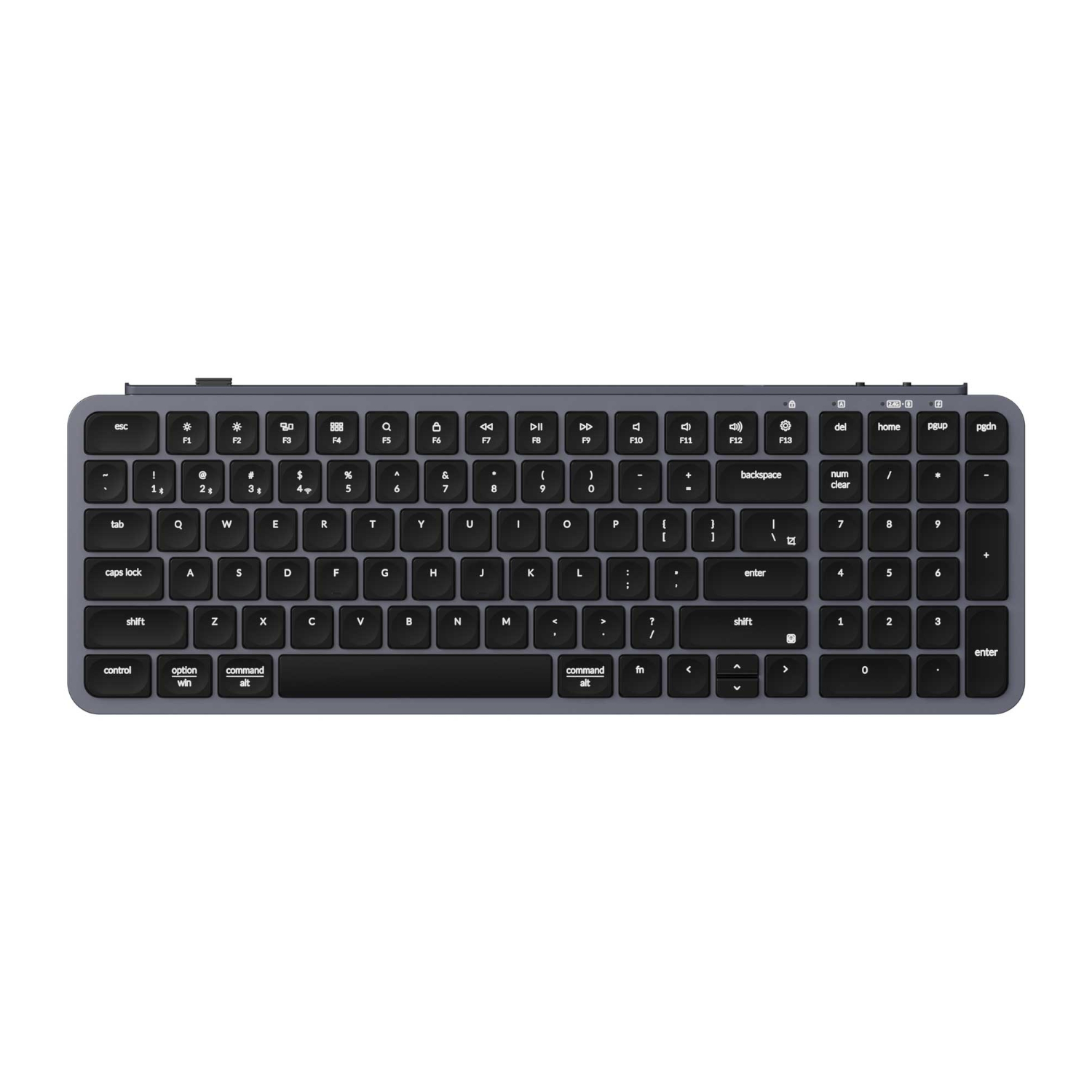 Keychron B2 Pro Ultra-Slim 96% Wireless Keyboard - Space Gray