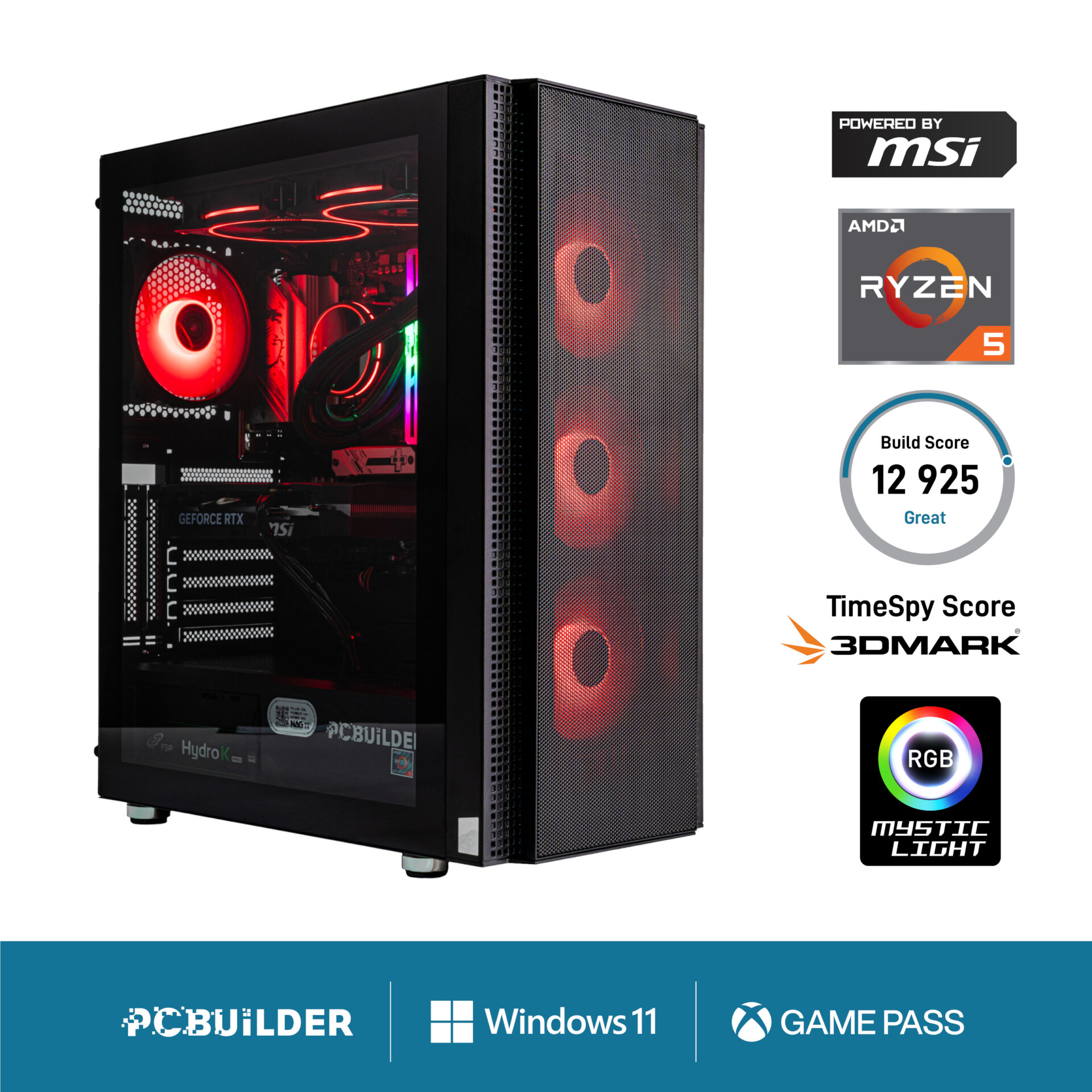 PCBuilder Ryzen 5 7600 SPECIALIST Windows 11 Gaming PC