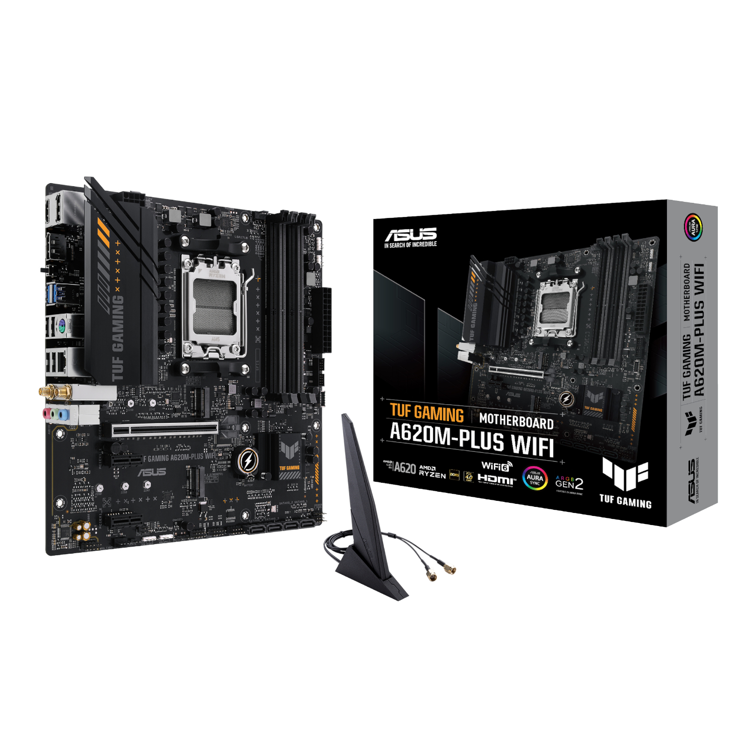 Asus TUF Gaming A620M-PLUS AM5 WIFI M-ATX Motherboard
